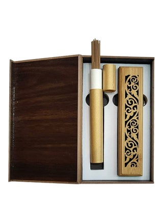 16-Piece Cambodian Incense Stick And Oud Bakhoor Burner Gift Set Beige Incense Sticks 15x10.5, Burner 1x(15.8x10.5)cm - v1597242754/N39691548A_1