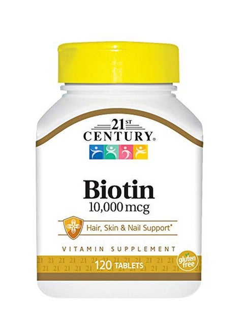 Biotin 10000 Mcg Vitamin Supplement - 120 Tablet