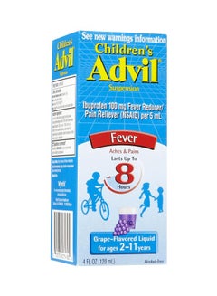 Advil Children's Fever Reducer - Grape Flavor Liquid  - Image 2