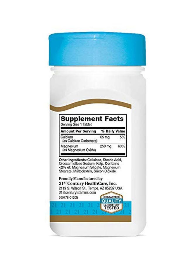 21st CENTURY - Magnesium 250 Mg Mineral Supplement - 110 Tablets - Image 1