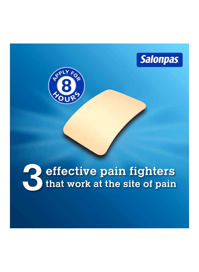 Salonpas Pain Reliever Patch 140 Piece- 7.2 x 4.6CM  - Image 3