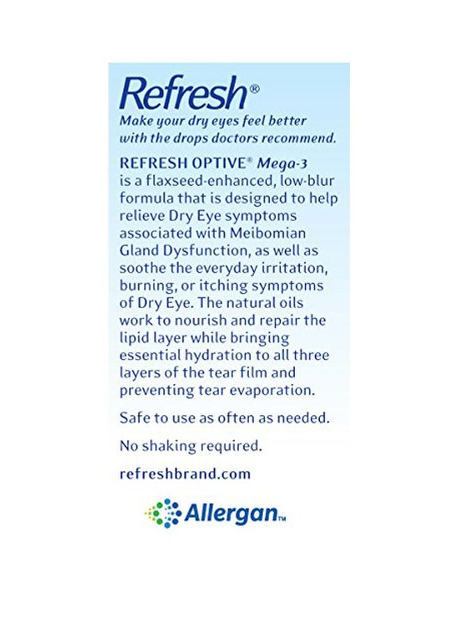 REFRESH - Optive Mega-3 Lubricant Eye Drops - 30 Count - Image 1