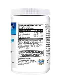 21st Century Vitamins Calcium Citrate Plus D3 Maximum - 400 Tablets  - Image 2