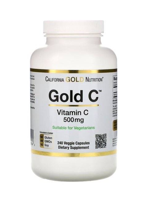 Gold C Vitamin C Dietary Supplement - 240 Capsules