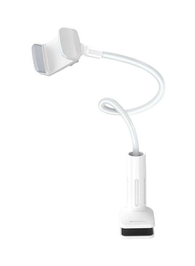 بوروفون وحدة تثبيت بهيكل لامع للهواتف الذكية مقاس 4.5 - 6.5 بوصات أبيض - Image 3