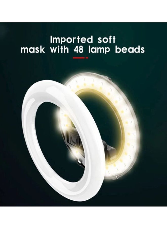 LED Wireless Selfie Stick With Tripod Stand Black/Grey/White - Image 5