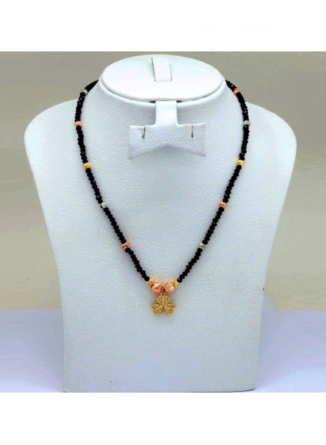 FC Collection Copper Beaded Adjustable Choker Necklace - Image 2