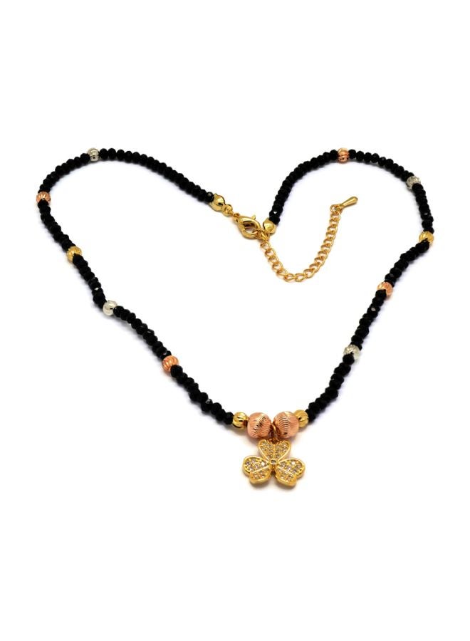 FC Collection Copper Beaded Adjustable Choker Necklace - Image 3