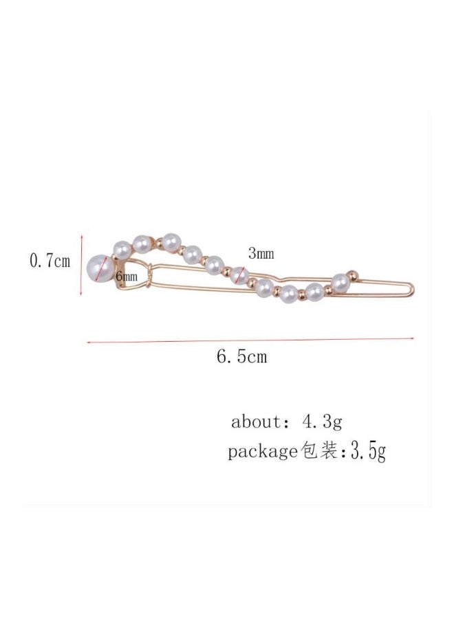 Beauenty - Alloy Pearl Studded Hair Ornament - Image 1