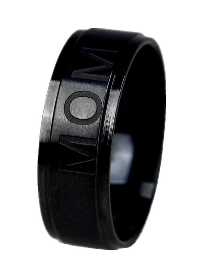 Beauenty Mom Word Engraved Titanium Steel Ring - Image 1