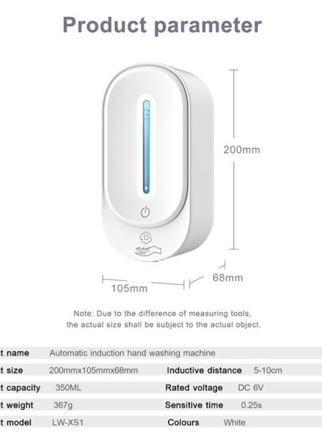 Wall Mounted Touchless Hand Soap Dispenser E12209-A White - Image 4
