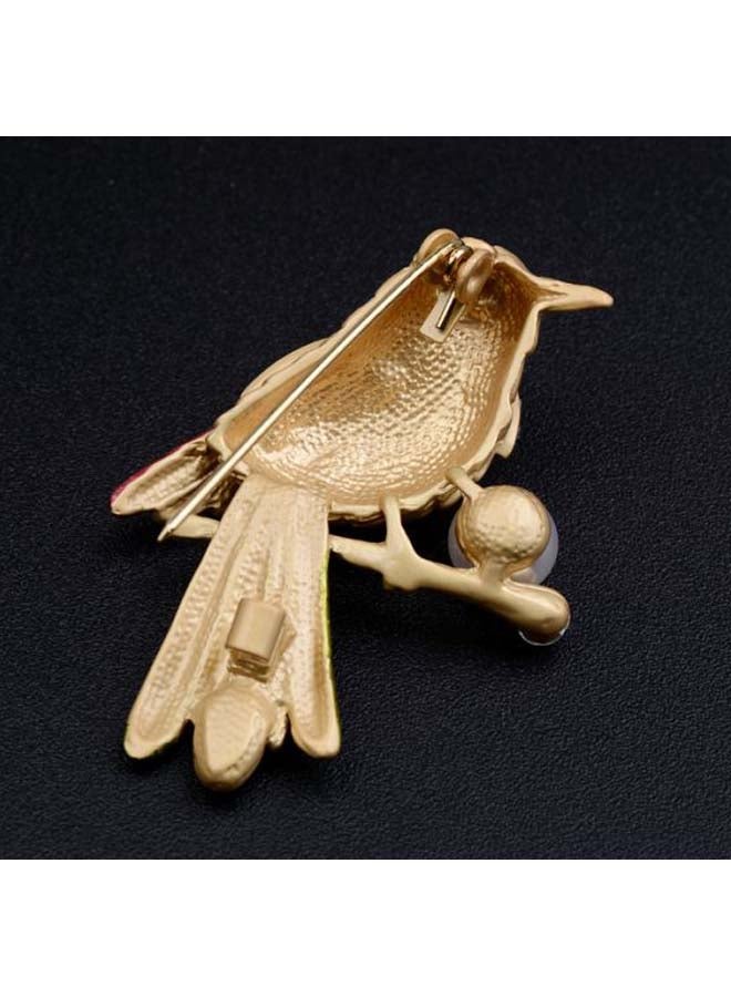 Beauenty - Stone Studded Bird Shaped Brooch - Image 1