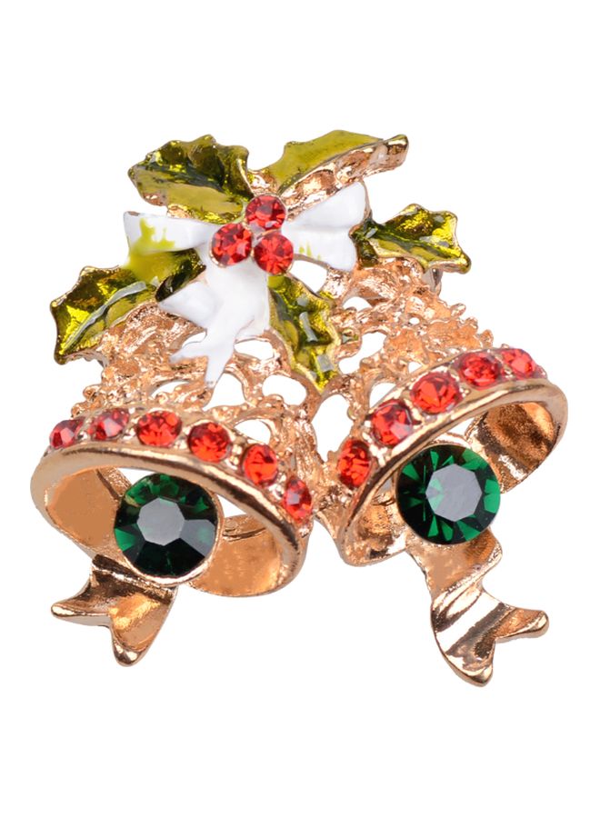 بيوينتي بروش على شكل جرس مرصع بالأحجار - Image 1