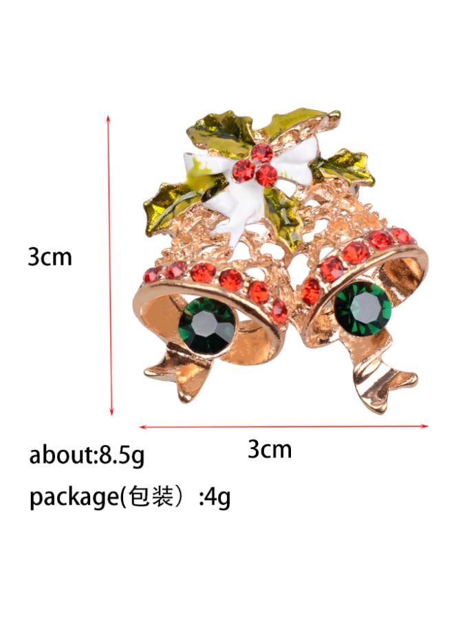 بيوينتي بروش على شكل جرس مرصع بالأحجار - Image 3