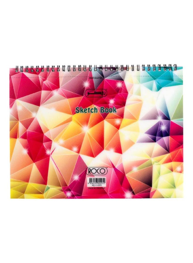 دفتر سكِتْش مخرم متعدد الألوان
