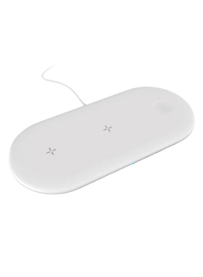 MARGOUN 3-In-1 Qi Wireless Charging Pad White - Image 2