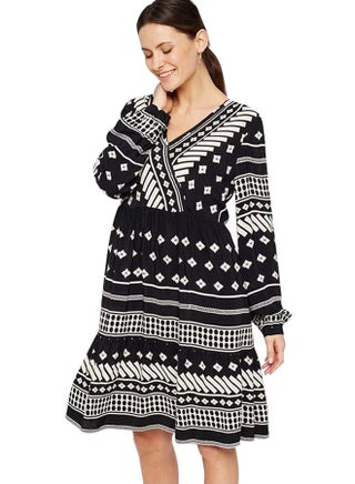 Ella Long Sleeve Dress Black - v1597258385/N33410431V_1
