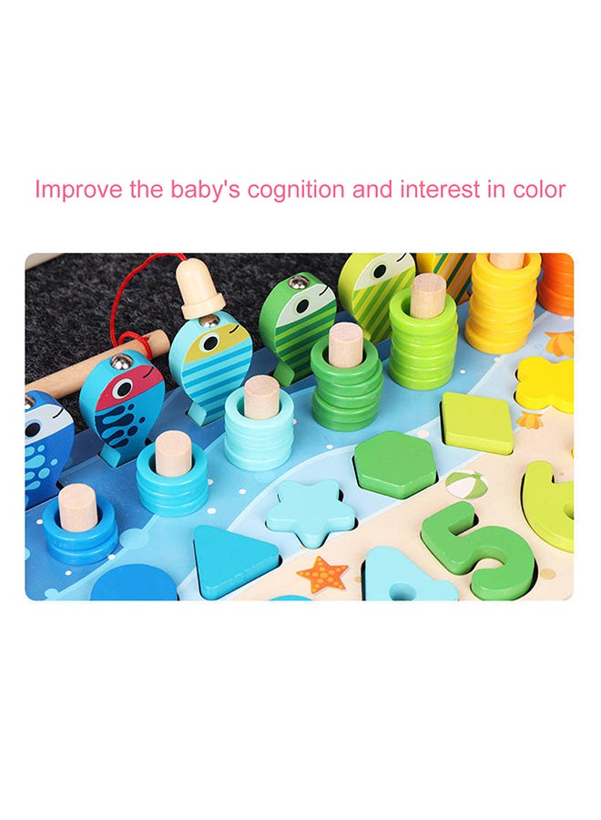 Wooden Number Puzzle Match Board Math Game 43.50 x 4.70 x 16.50cm