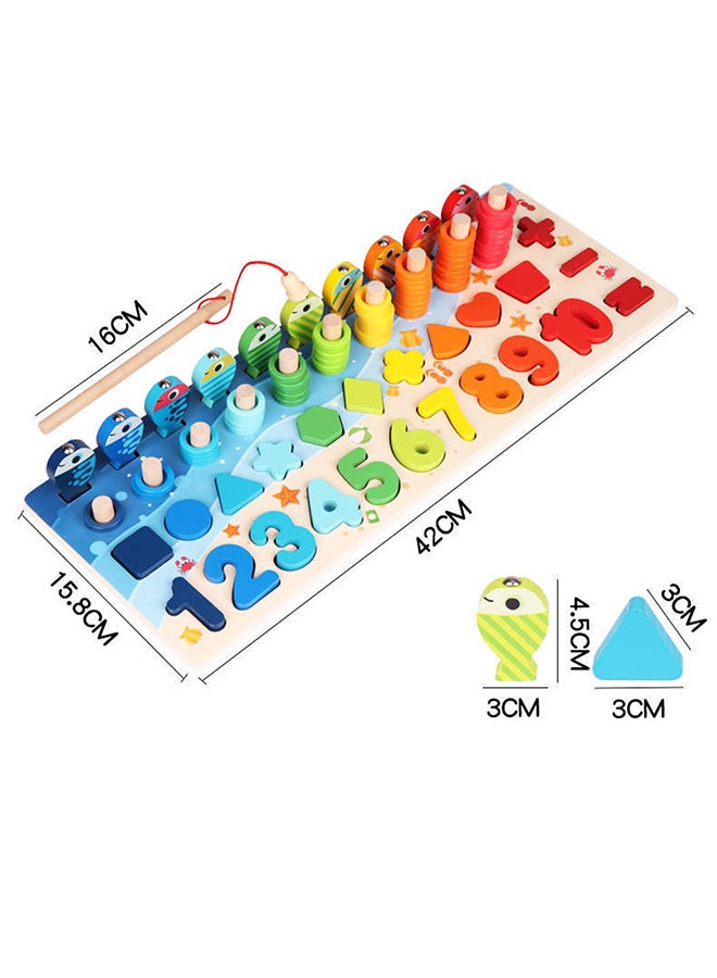 لعبة ألغاز خشبية لتعلم مطابقة الأرقام 43.50 x 4.70 x 16.50سم - Image 4