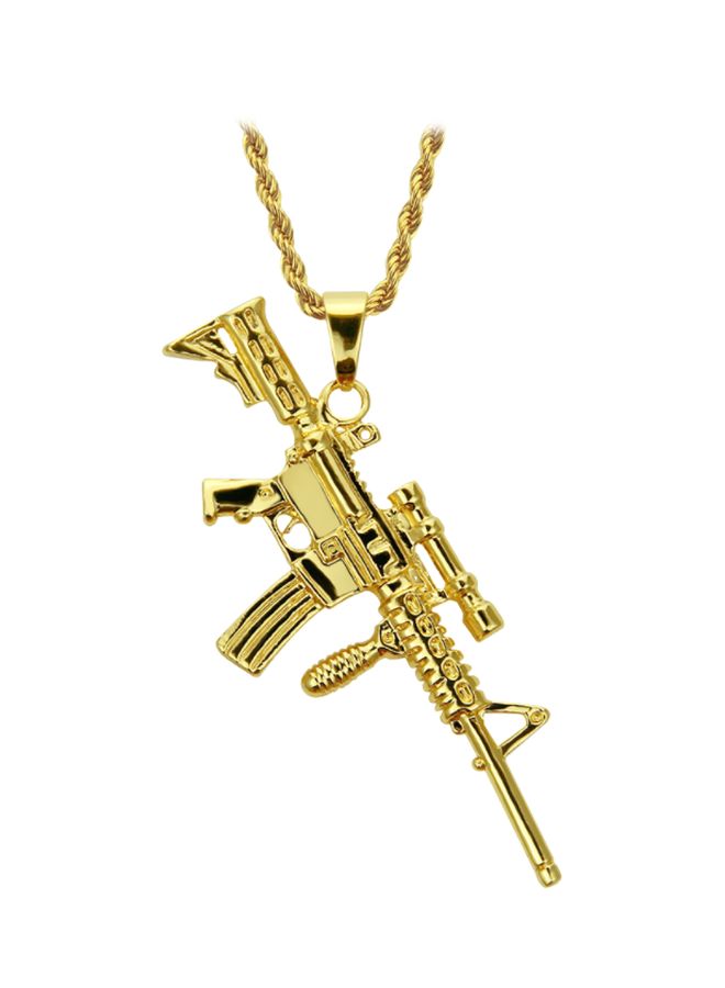 بيوينتي قلادة بسلسلة ملتوية بدلاية بشكل مسدس - Image 1