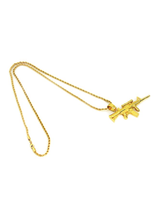 بيوينتي قلادة بسلسلة ملتوية بدلاية بشكل مسدس - Image 2