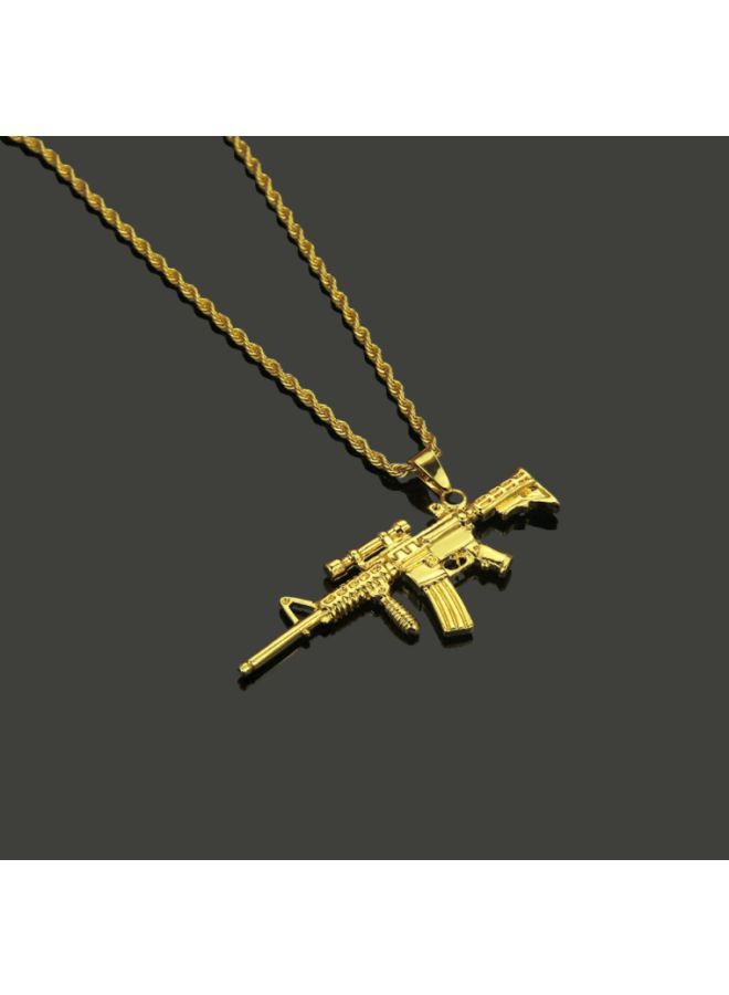 بيوينتي قلادة بسلسلة ملتوية بدلاية بشكل مسدس - Image 3