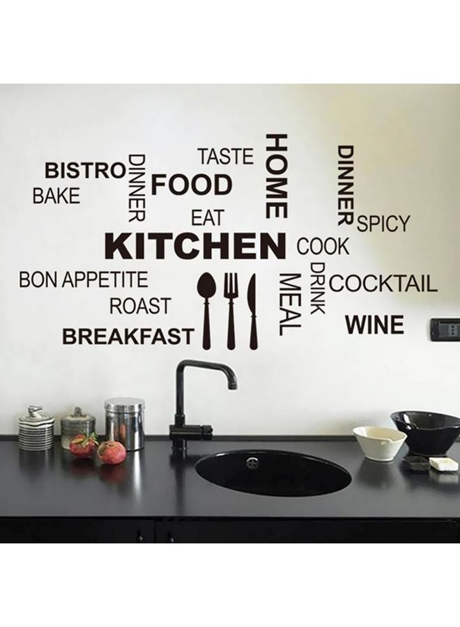 BBOriginalDesigns Waterproof Kitchen Wall Sticker Black