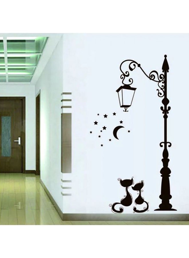 BBOriginalDesigns Street Lamp 2 Designed Decorative Wall Sticker Black 65x38cm