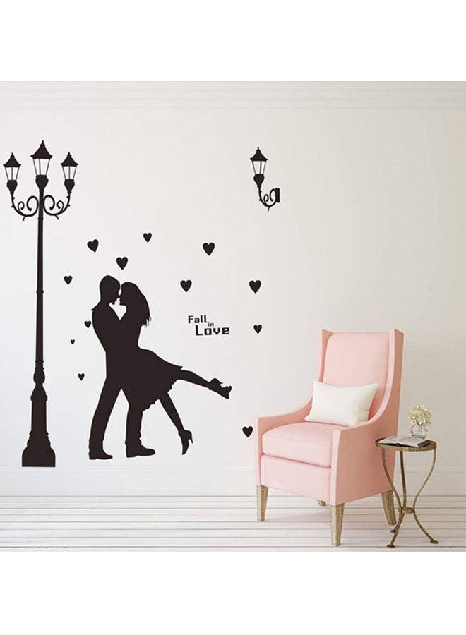 BBOriginalDesigns Couples Love Wall Sticker Black 50x78cm