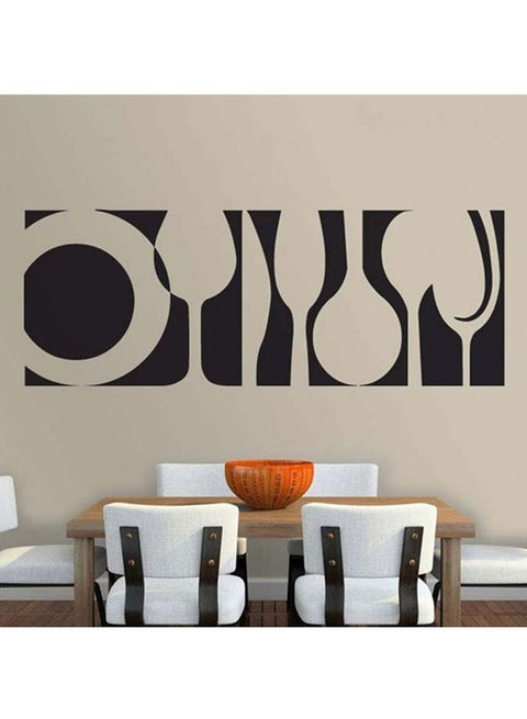 Kitchenware Wall Sticker Black 50x78cm