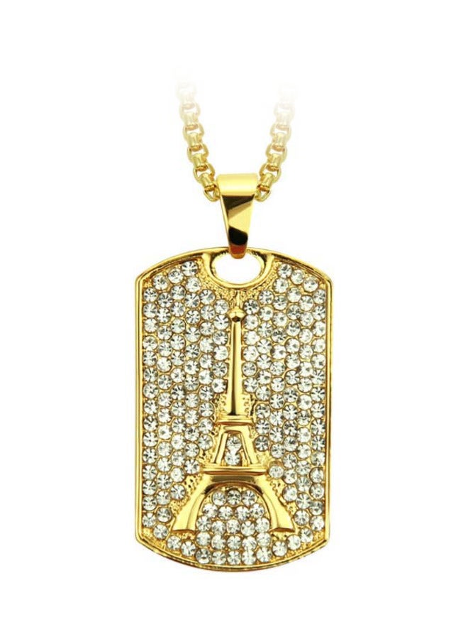 Beauenty Military Brand Necklace With Diamond Iron Tower - Image 1