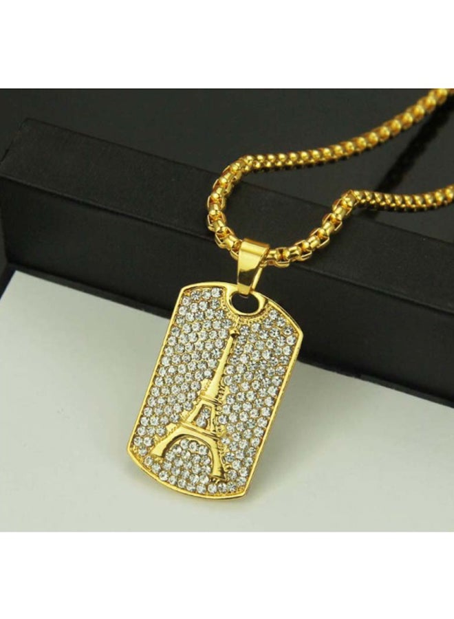 Beauenty Military Brand Necklace With Diamond Iron Tower - Image 2