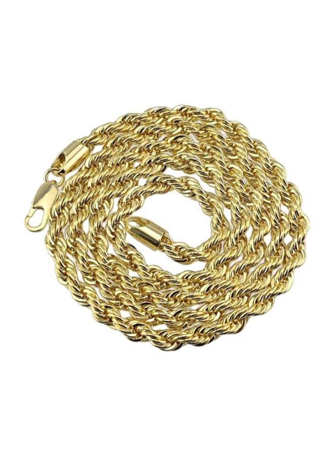 Zinc Alloy Twisted Rope Designed Chain Necklace - v1597299246/N39712789A_1