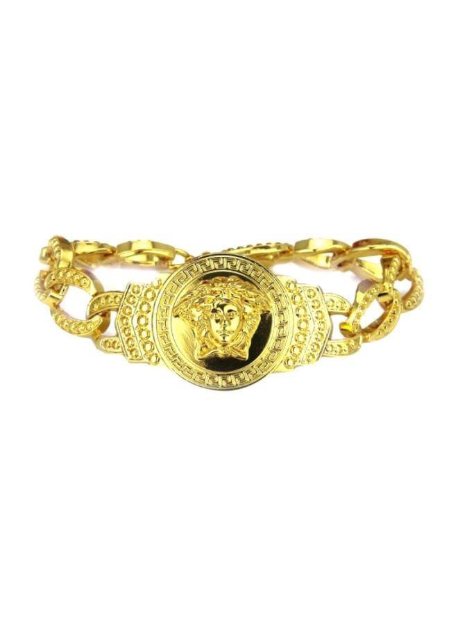 بيوينتي قلادة بدلاية من خليط الزنك بتصميم رأس مغني هيب هوب - Image 1