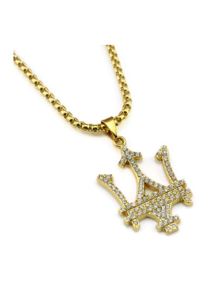 Beauenty Diamond Symbol Shaped Stone Studded Pendant Necklace  - Image 2