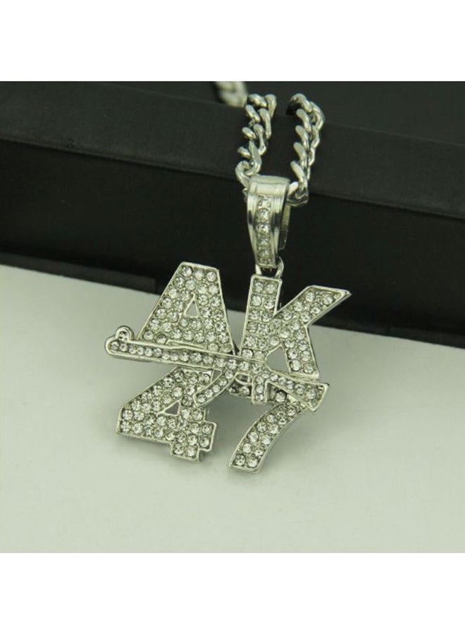 بيوينتي قلادة بحلية متدلية على شكل بندقية AK47 - Image 2