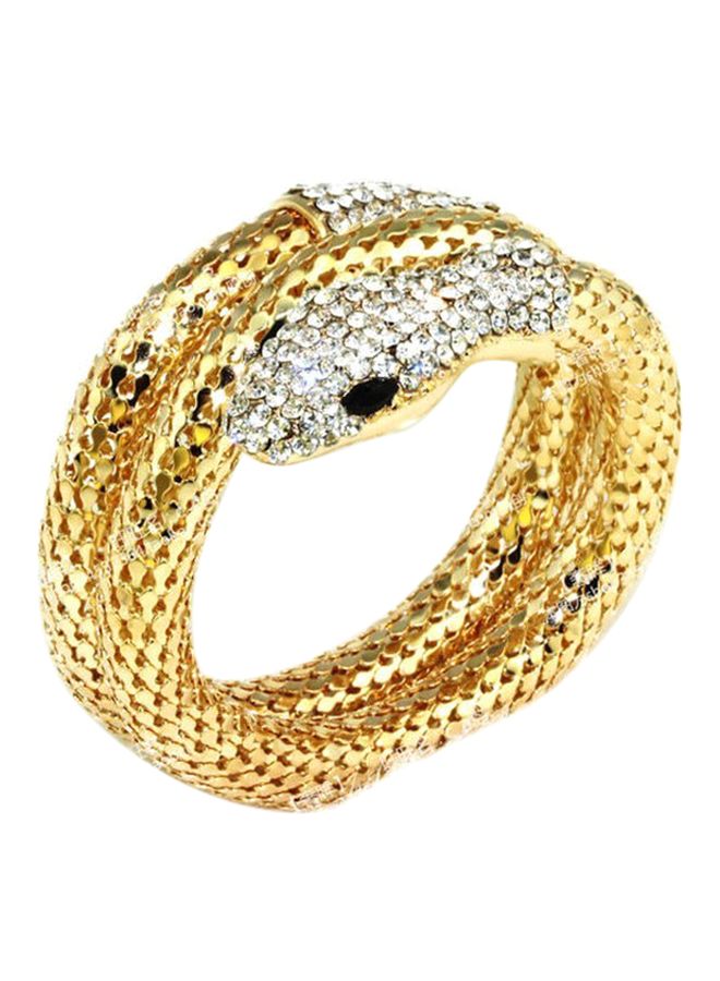 Beauenty Multilayer Diamond Studded Snake Design Arm Bracelet  - Image 1