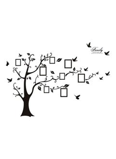 DaDa Home Family Tree Design Wall Sticker Black 60x80cm 
