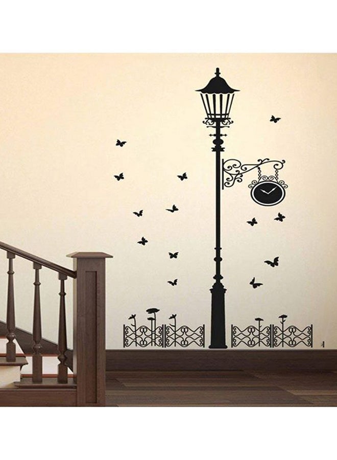 BBOriginalDesigns Street Lamp Wall Sticker Black 120x80cm
