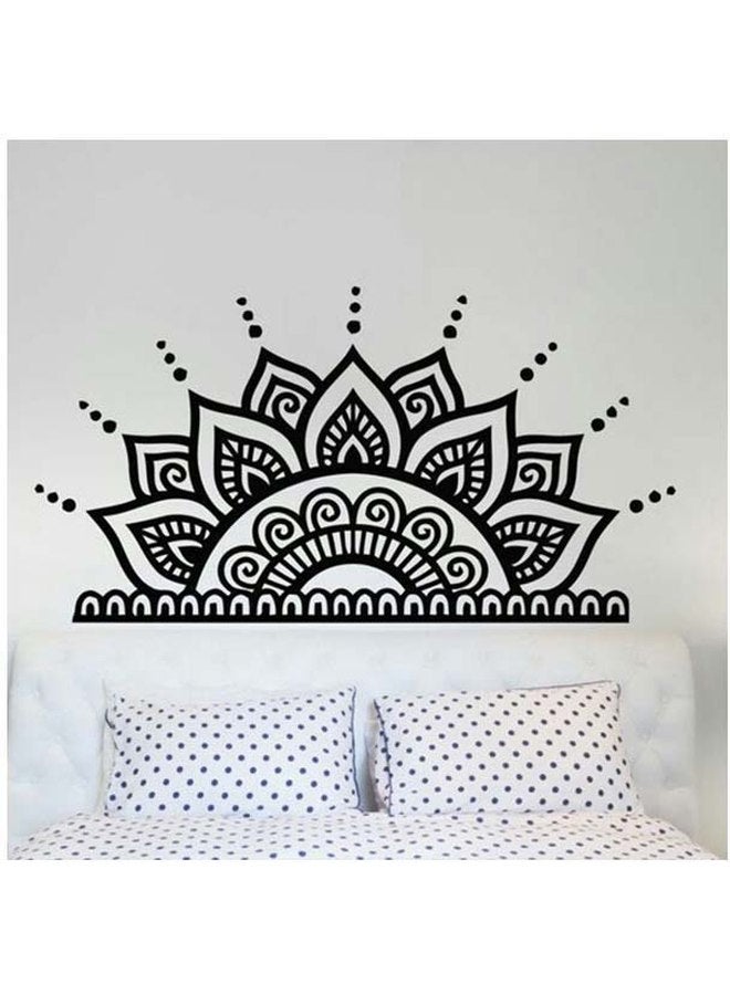 بي بي أوريجنال ديزاينز ملصق جداري بطبعة ماندالا أسود 120x80سم