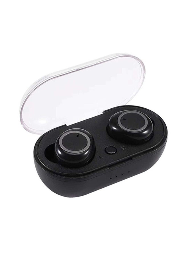 Generic - TWS Wireless Earphones BT 5.0 Touch-control Earphones Chargeable Headsets with Microphone Charging Case Low-Latency Earbuds Compatible with Android iOS PC Tablet Black Gray - Image 1