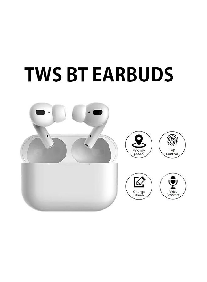 Generic - TWS BT5.0 Earphones Active Noise Cancelling Earbuds Low-Latency Touch-control Earphones Headset with Mic Charging Case Compatible with Siri Android iOS White - Image 1