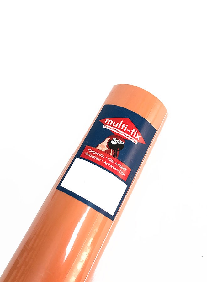 Plain Adhesive Bookcover Orange - Image 2