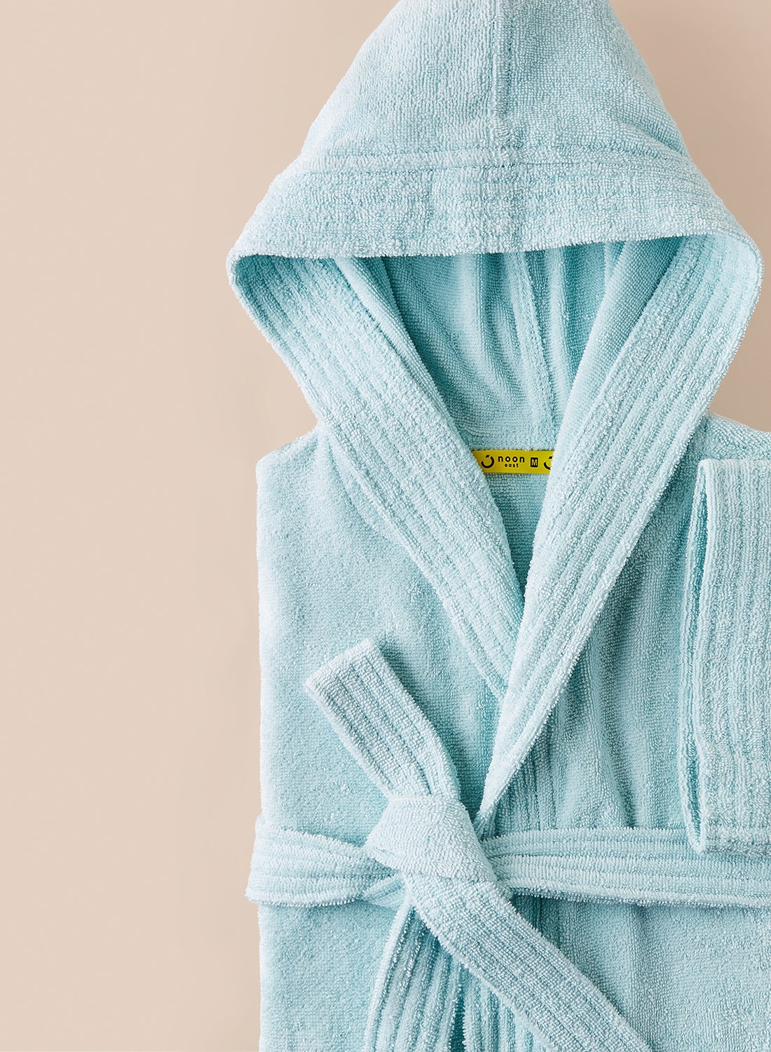 Bathrobe - 300 GSM 100% Cotton Terry Extremely Absorbent, Everyday Use - Shawl Collar & Pocket - Pastel Green Color - 1 Piece 