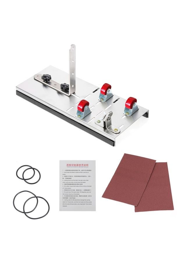 3 Wheels Glass Bottle Cutting Machine Silver/Red/Black  - Image 1