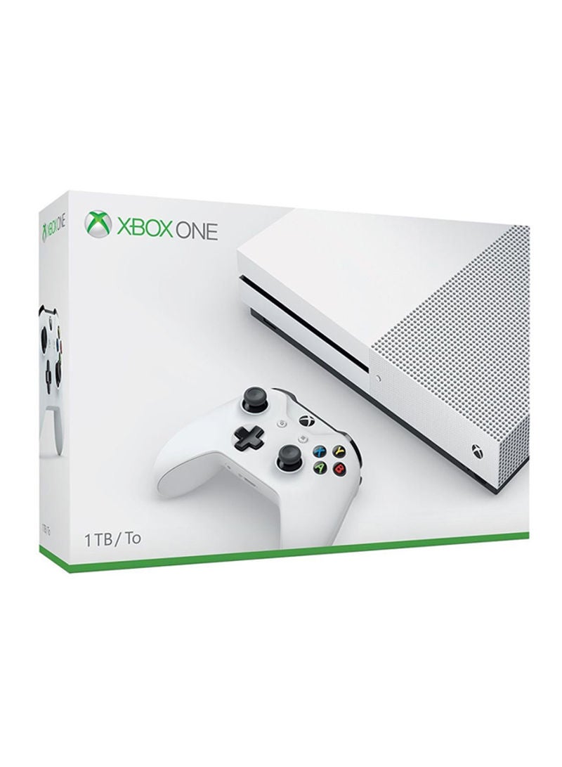 Microsoft - Renewed - Xbox One S 1TB Console With Bluetooth Controller White - Image 1