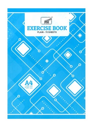 70-Plain Sheets A4 Exercise Book Blue - v1597314555/N39713217A_1