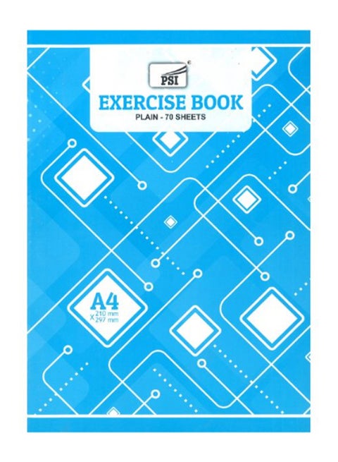 70-Plain Sheets A4 Exercise Book Blue