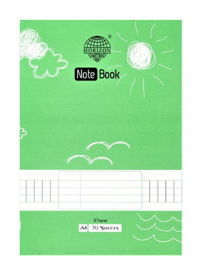 A4 Single Lined Exercise Book Green - v1597314557/N39713220A_1