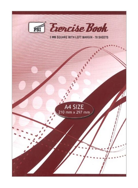 70-Sheets A4 Square Ruling Exercise Book Multicolour